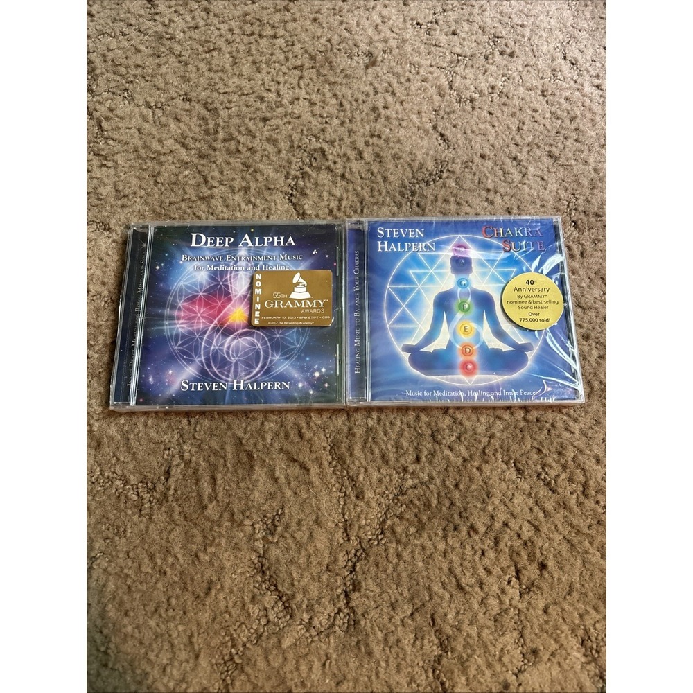 Steven Halpern CD Set Unisex OS Multicolor NEW Deep Alpha Chakra Suite 2pk